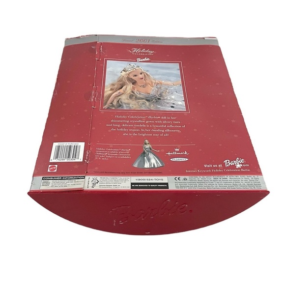 Mattel Holiday Celebration Barbie 2001 Special Edition Collectible Barbie - Picture 2 of 16